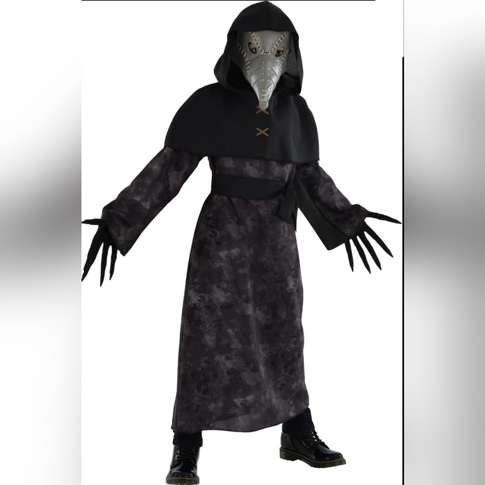 Kids Plague Doctor Costume - Black